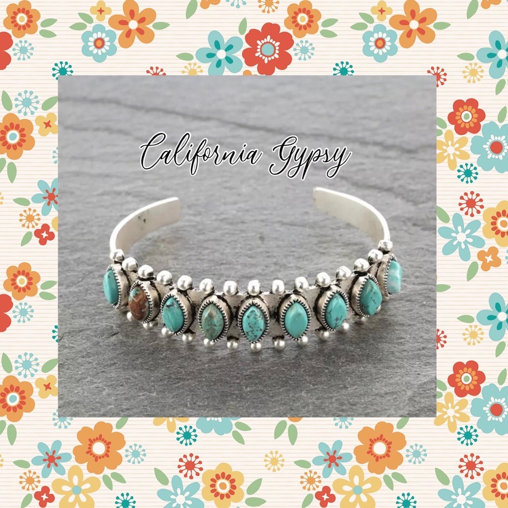 Turquoise Howlite Cuff